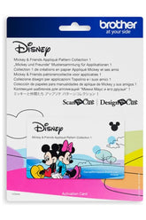 Mickey&Friends Paper Craft Applique Pattern Collection 1, Brother